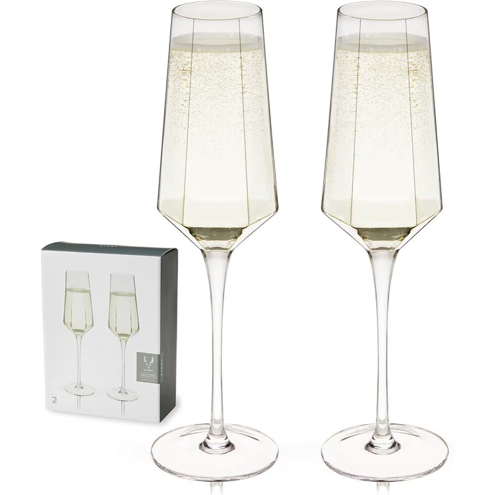 Seneca Stemmed Champagne Flutes NEW